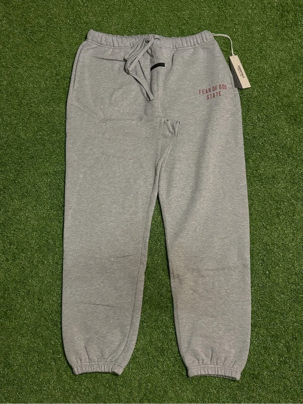 Essentials Fear of God State Grey Cuffed Pants